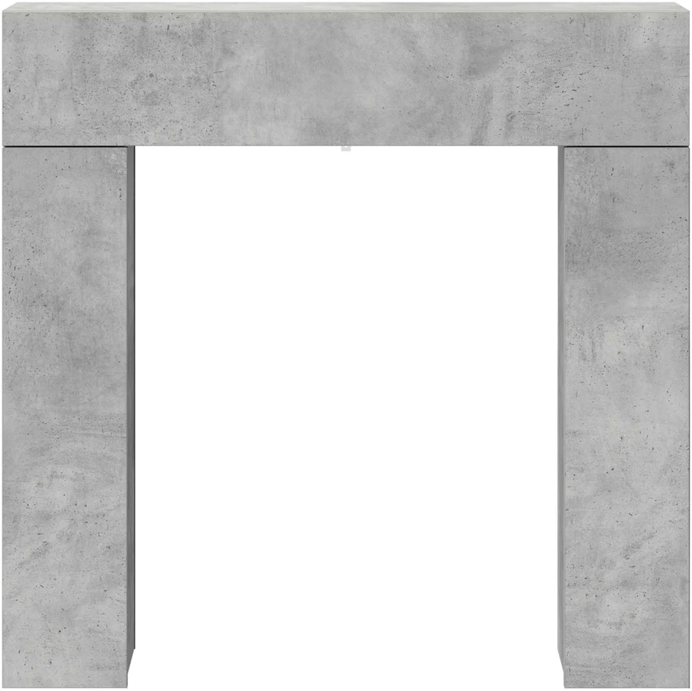 Židinio rėmas Betono pilka 102 x 18 x 100,5 cm Apdirbta mediena
