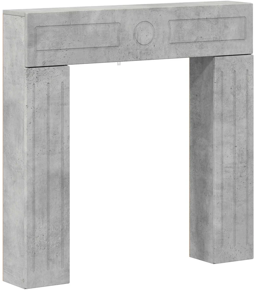 Židinio rėmas Betono pilka 102 x 18 x 100,5 cm Apdirbta mediena