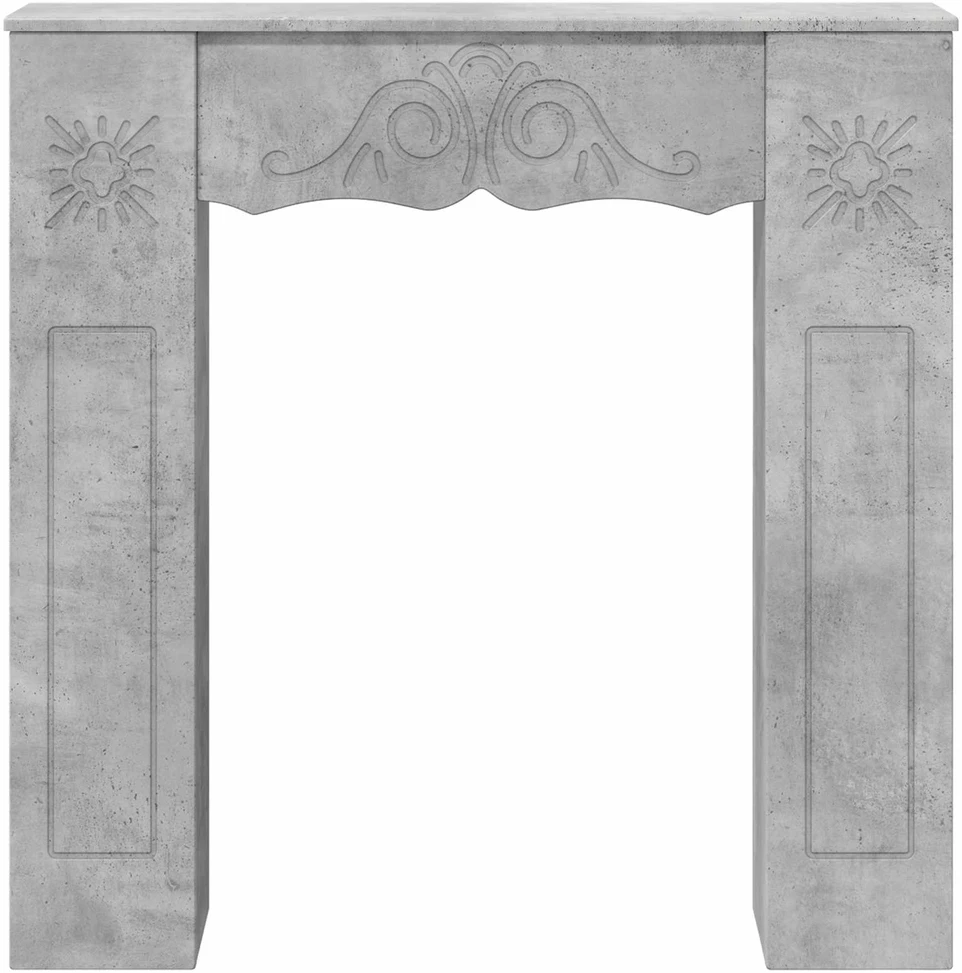 Židinio rėmas Betono pilka 102 x 20 x 102 cm Apdirbta mediena