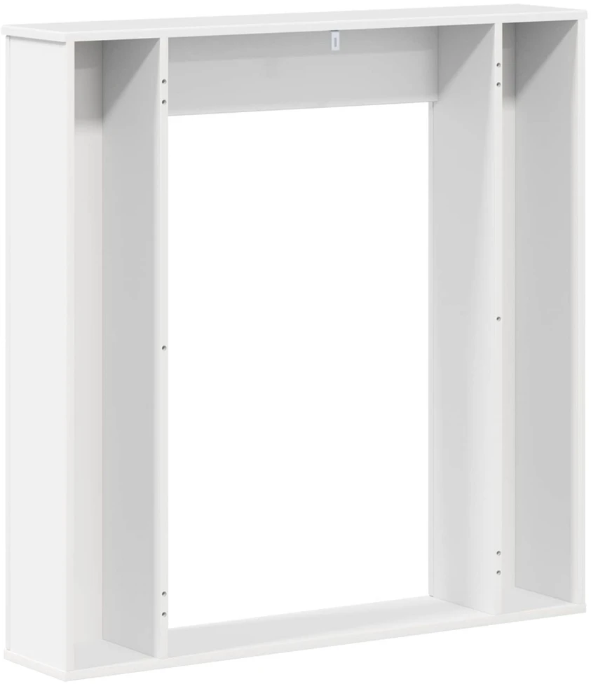 Židinio rėmas Itin blizgi balta 100 x 20 x 100 cm