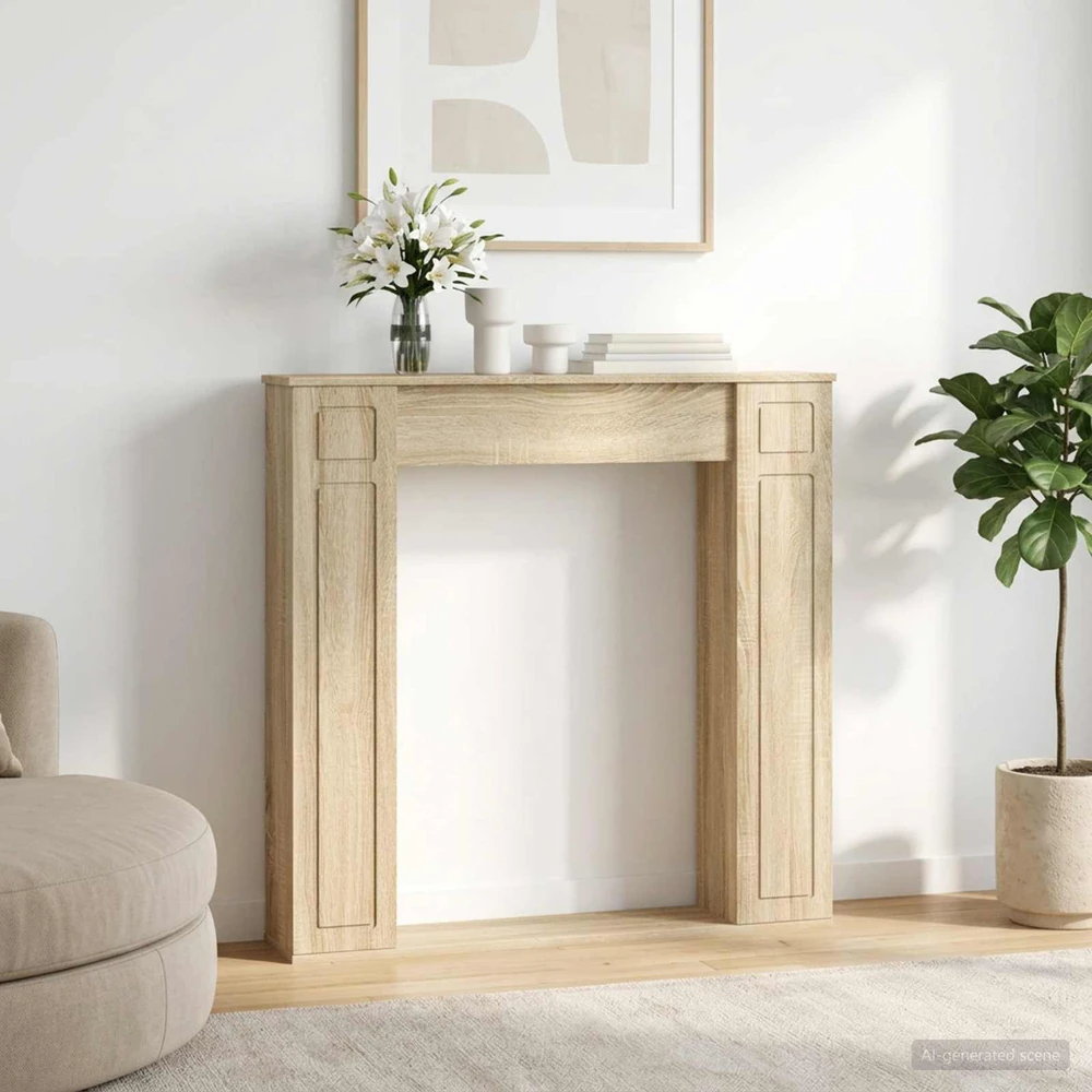 Židinio rėmas Sonoma ąžuolas 100 x 20 x 100 cm Apdirbta mediena