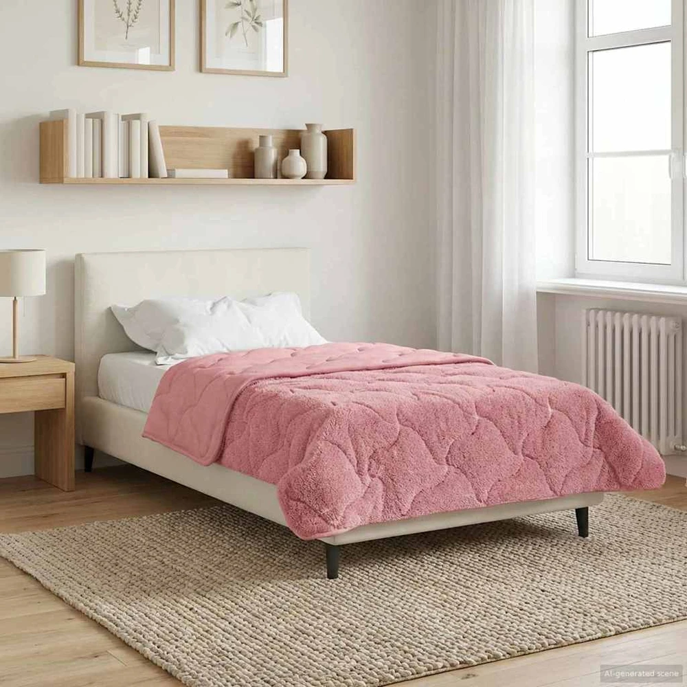 Žiemos antklodė 155 x 200 cm Žiema Rožinė Kvėpuojantis