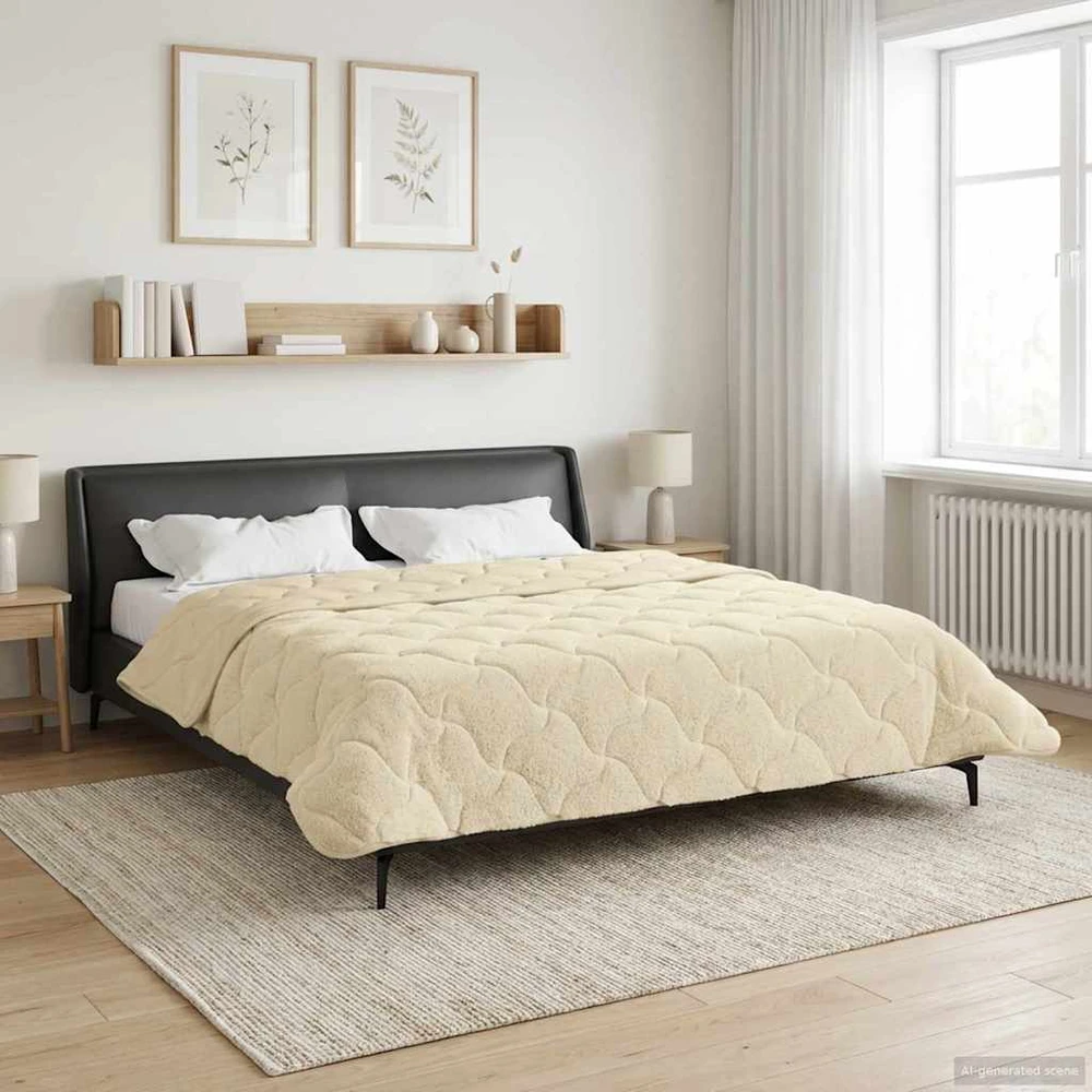 Žiemos antklodė 200 x 200 cm Žiema Kreminė Kvėpuojantis