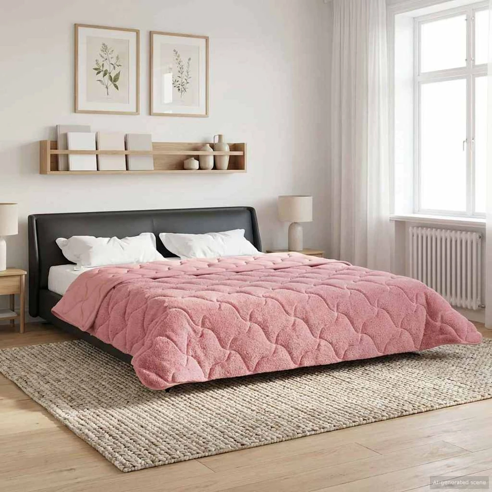 Žiemos antklodė 200 x 200 cm Žiema Rožinė Kvėpuojantis
