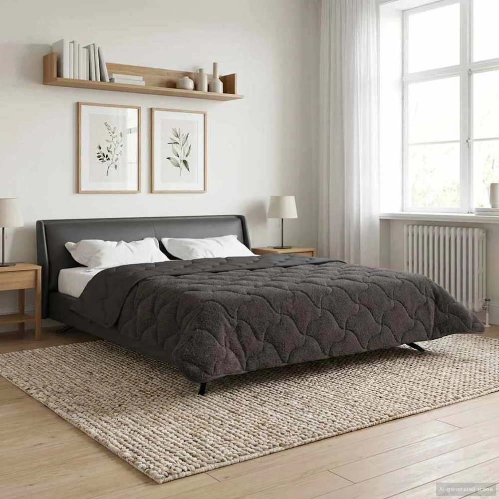 Žiemos antklodė 200 x 220 cm Žiema Antracitas Kvėpuojantis