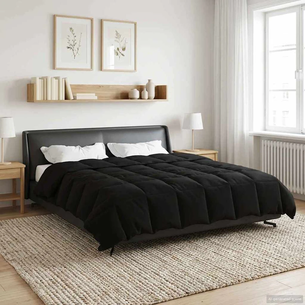 Žiemos antklodė 200 x 220 cm Žiema Juoda Kvėpuojantis