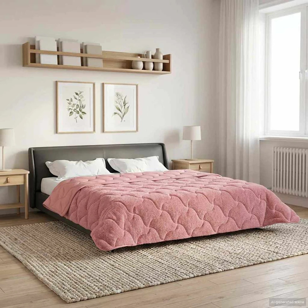 Žiemos antklodė 200 x 240 cm Žiema Rožinė Kvėpuojantis