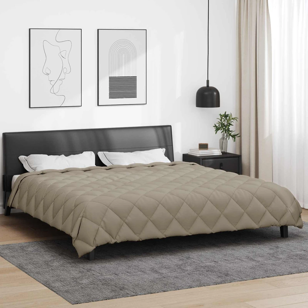 Žiemos antklodė 240 x 260 cm 450 gsm Šviesiai pilka