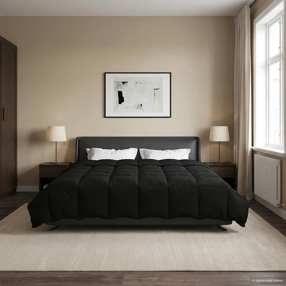 Žiemos antklodė 240 x 260 cm Žiema Juoda Kvėpuojantis