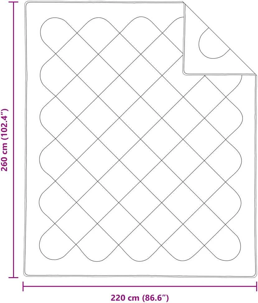 Žiemos antklodė su pagalve 3 vnt. Balta Mikropluoštas