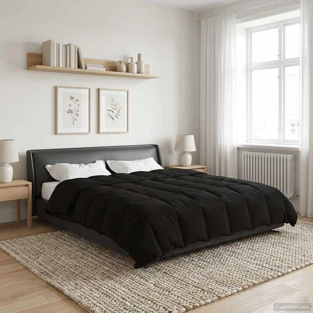 Žiemos antklodė 200 x 200 cm Žiema Juoda Kvėpuojantis