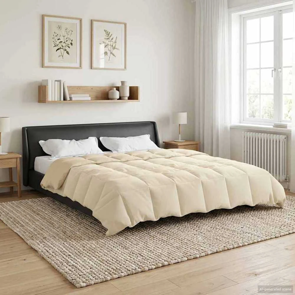 Žiemos antklodė 200 x 200 cm Žiema Kreminė Kvėpuojantis