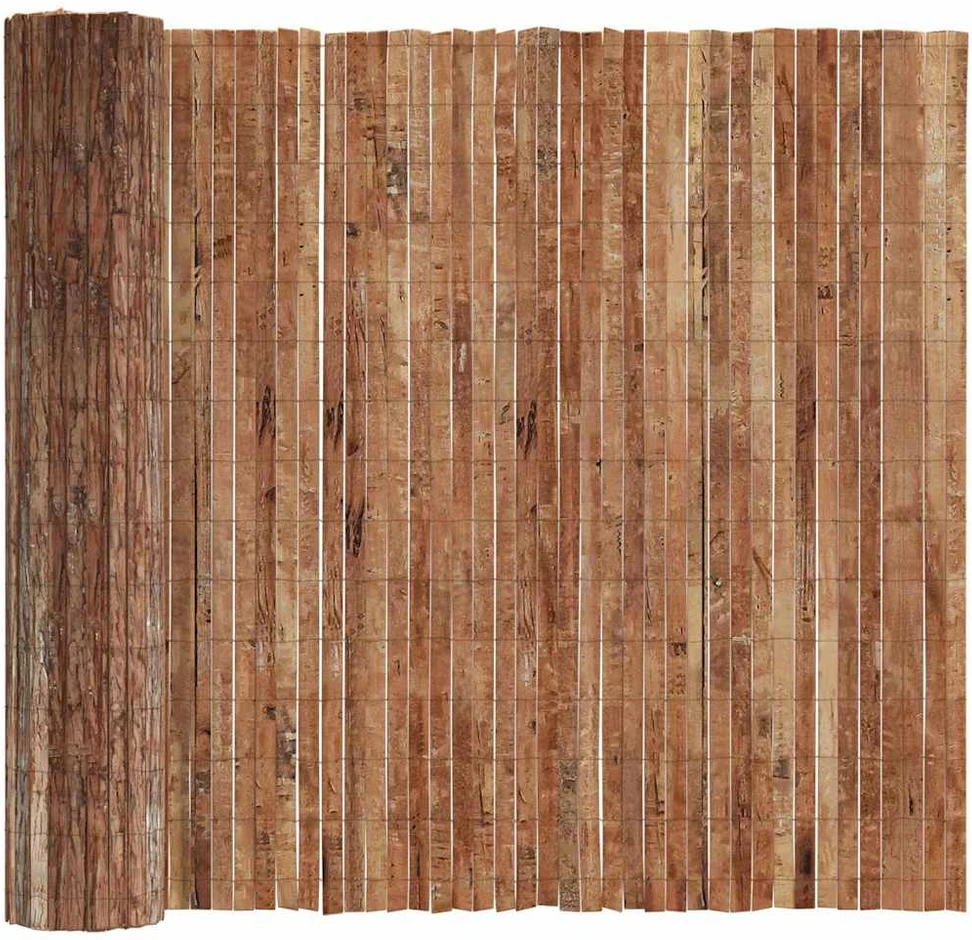 Žievės tvora 400 x 125 cm Žievė Ruda