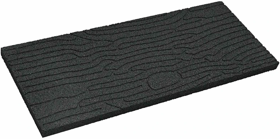 Žingsnių akmuo 6 vnt. Juodas 60,5 x 25 x 2 cm Guma