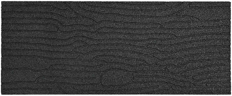 Žingsnių akmuo 6 vnt. Juodas 60,5 x 25 x 2 cm Guma