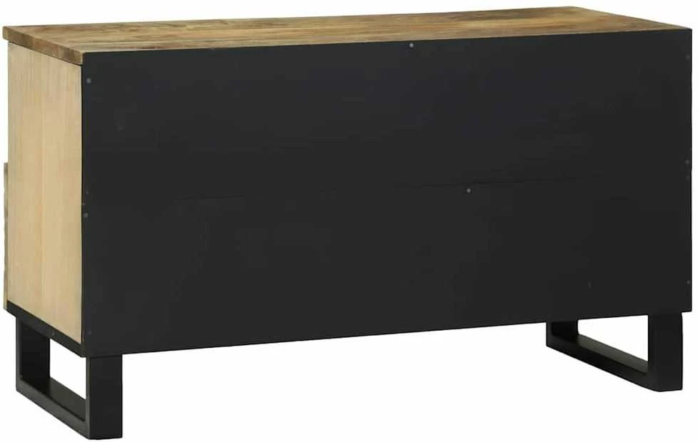 TV vienetai 80 x 33 x 46 cm Ruda Apdirbta mediena