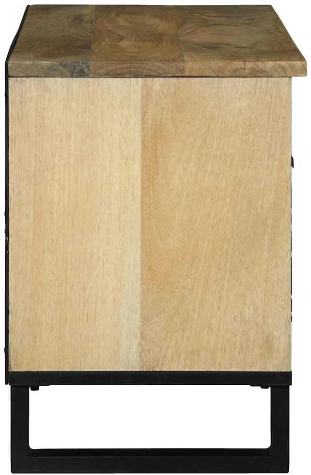 TV vienetai 80 x 33 x 46 cm Ruda Apdirbta mediena