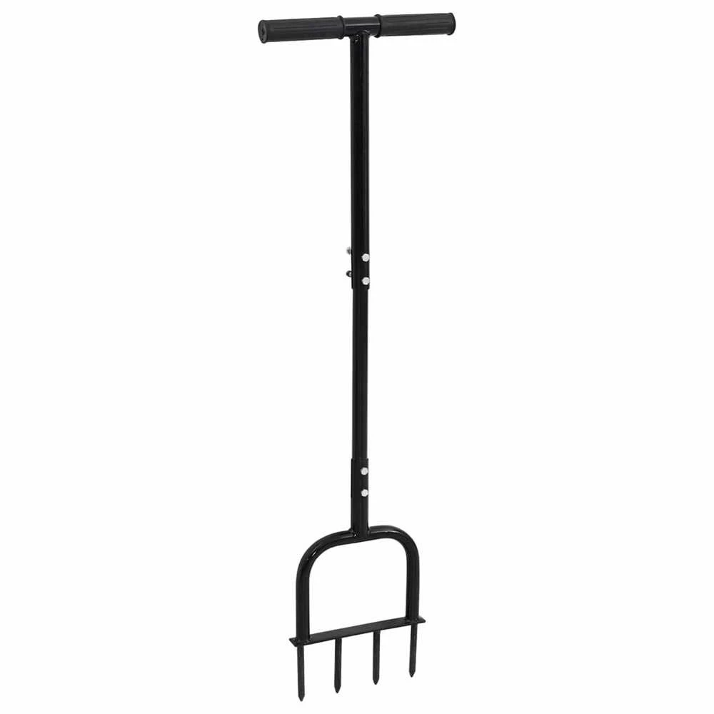 Žolės aeratorius Juodas 95 x 27 cm Plastmasė