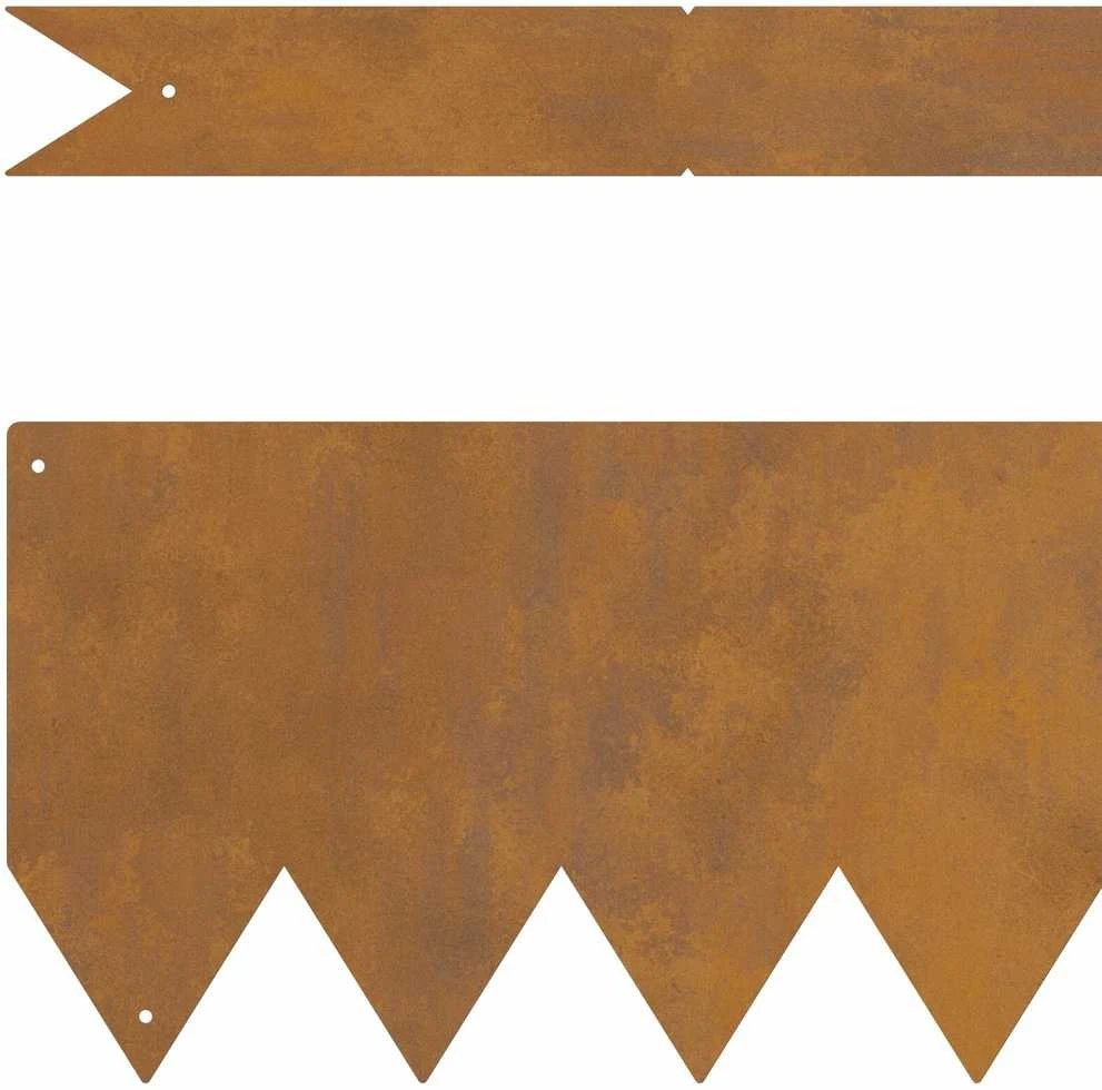 Vejo kraštas 50 vnt. 100 x 0,05 x 15 cm Rūdijanti