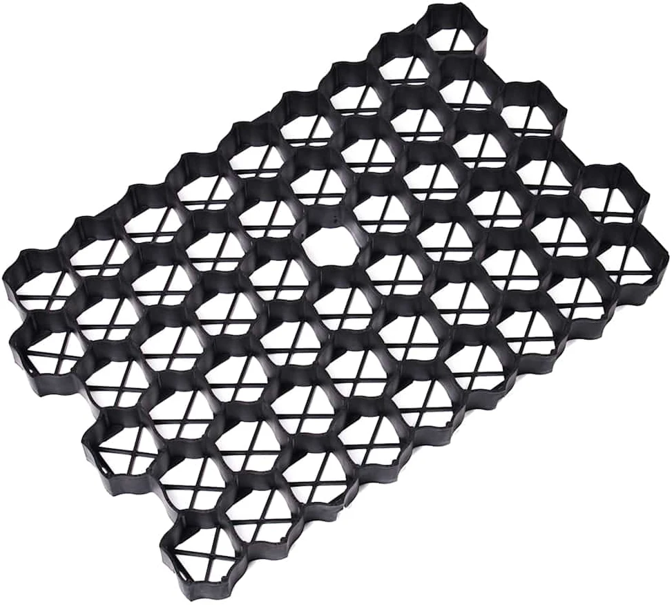 Žolės-vejos koriai, 16vnt., juodi, 60x40x3cm, plastikas