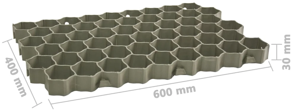 Žolės-vejos koriai, 16vnt., žali, 60x40x3cm, plastikas