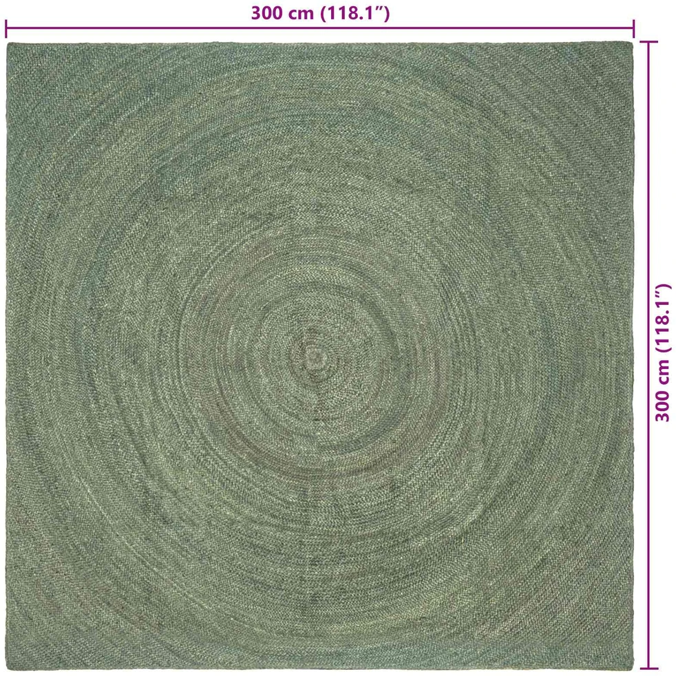 Zoninės kiliminės dangos Alyvuogių žalia 300 x 300 cm Džiutas