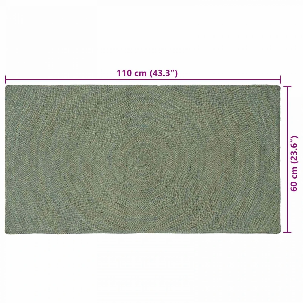 Zoninės kiliminės dangos Alyvuogių žalia 60 x 110 cm Džiutas