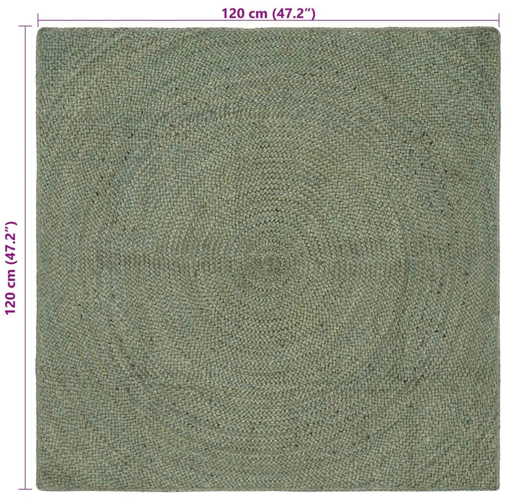 Zoninės kiliminės dangos Alyvuogių žalia 120 x 120 cm Džiutas