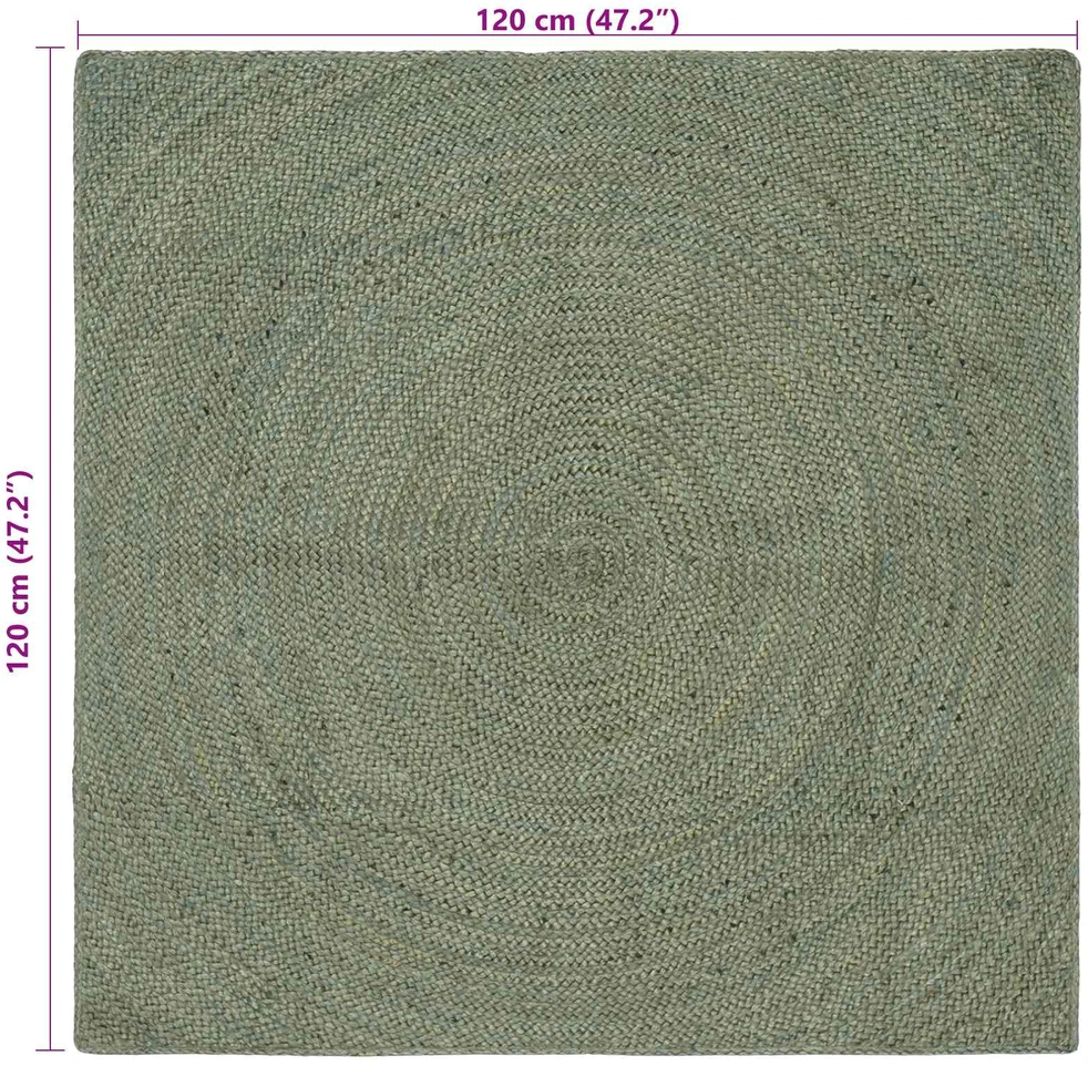 Zoninės kiliminės dangos Alyvuogių žalia 120 x 120 cm Džiutas