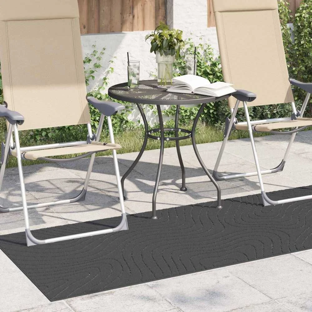 us ir lauko kilimas PALMERAS Antracitas 150 x 80 cm
