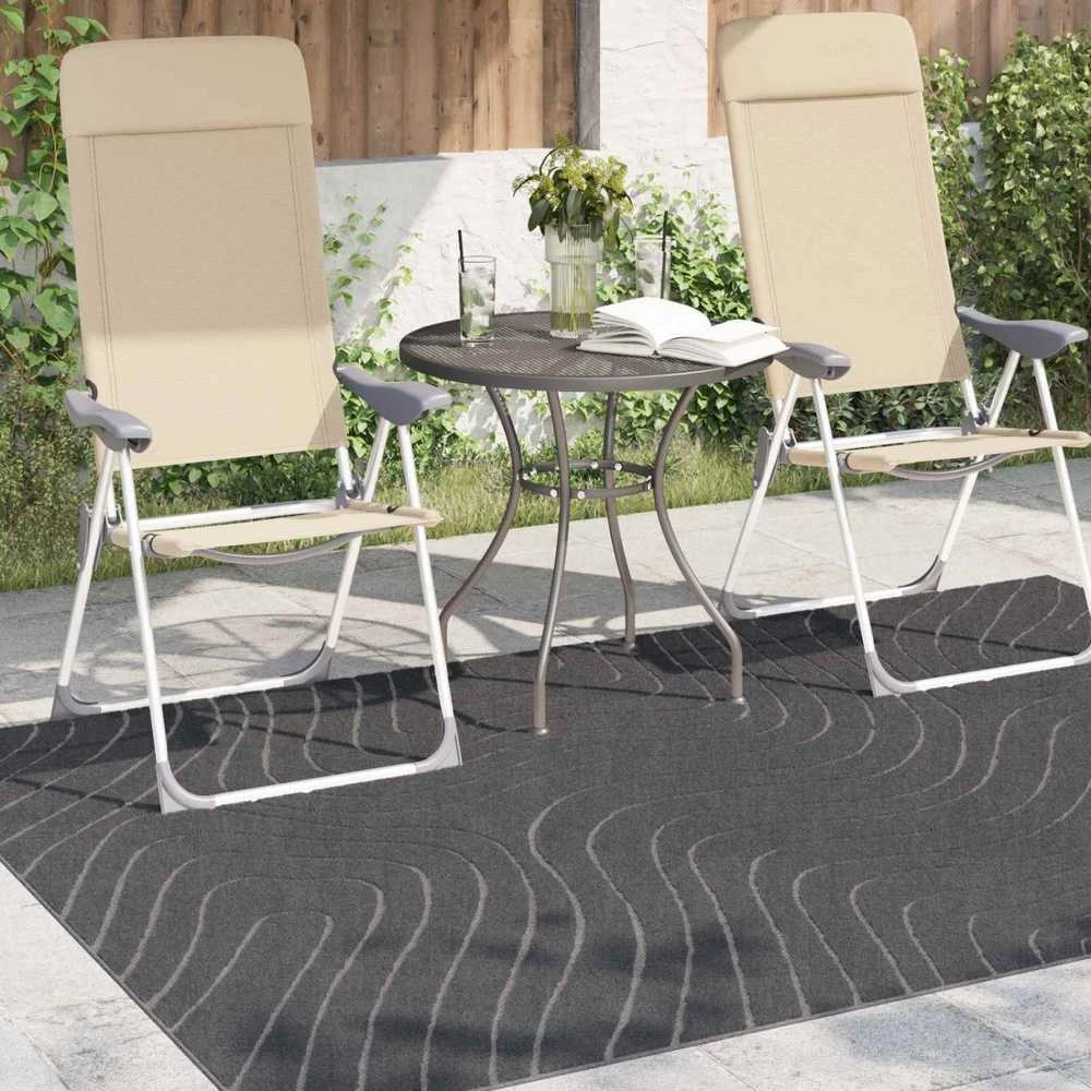 us ir lauko kilimas PALMERAS Antracitas 170 x 120 cm