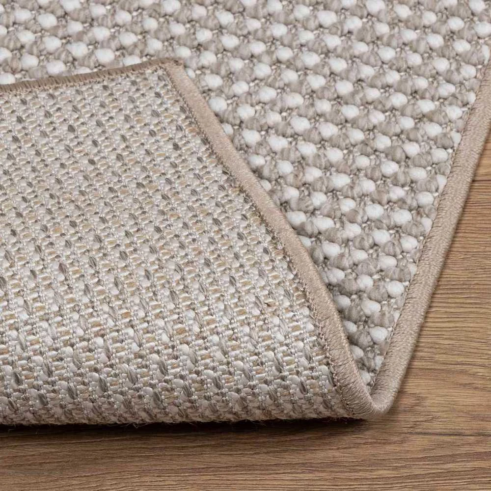 Vidinis kilimas LUGO Kremas ir Taupe 200 x 200 cm Poliesteris