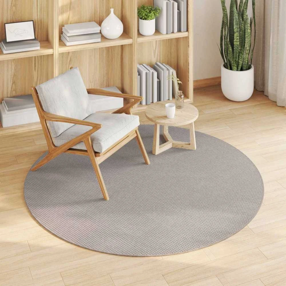 Vidinis kilimas LUGO Kremas ir Taupe Ø 120 CM Poliesteris