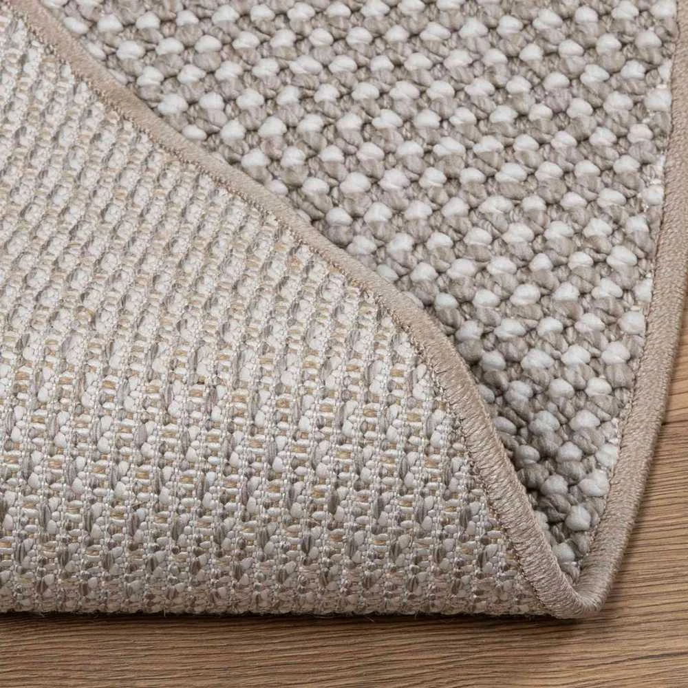 Vidinis kilimas LUGO Kremas ir Taupe Ø 120 CM Poliesteris