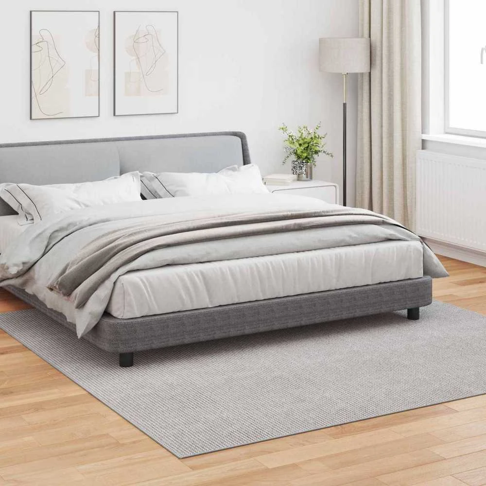 Vidinis kilimas LUGO Kremas ir pilka 240 x 240 cm Poliesteris