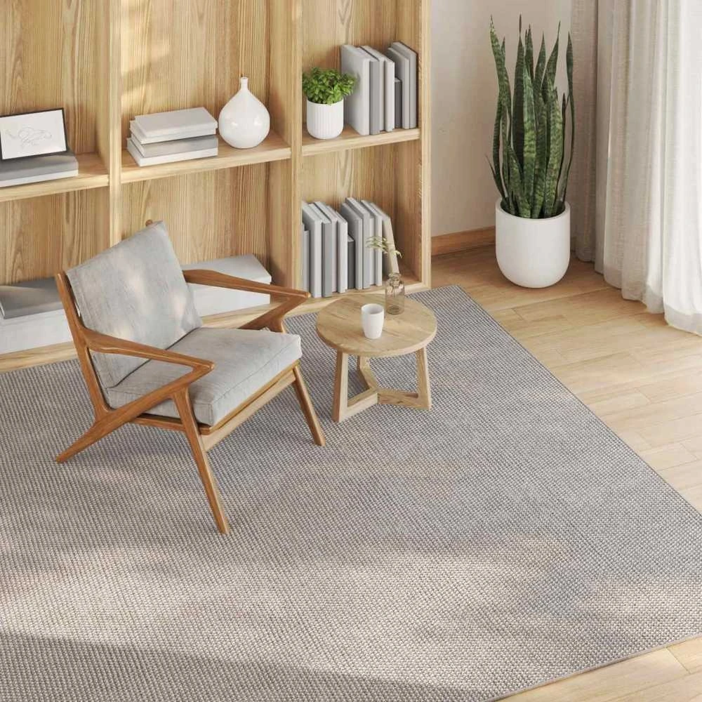 Vidinis kilimas LUGO Kremas ir Taupe 200 x 200 cm Poliesteris