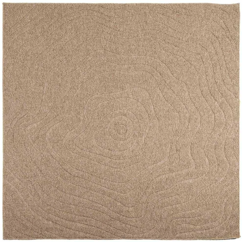 Vidaus ir lauko kilimas AGIRA Natūrali 200 x 200 cm Poliesteris