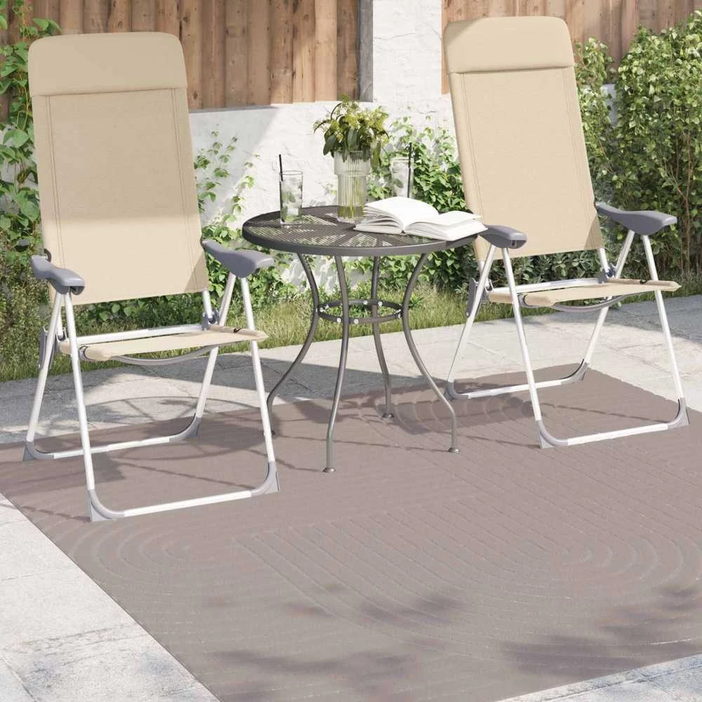 us ir lauko kilimas PALMERAS Smėlio 120 x 120 cm