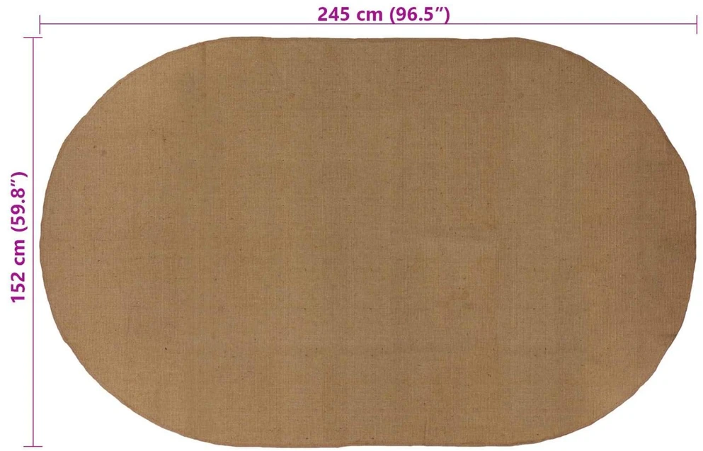 Kilimas Natūrali 152 x 245 cm Džiutas