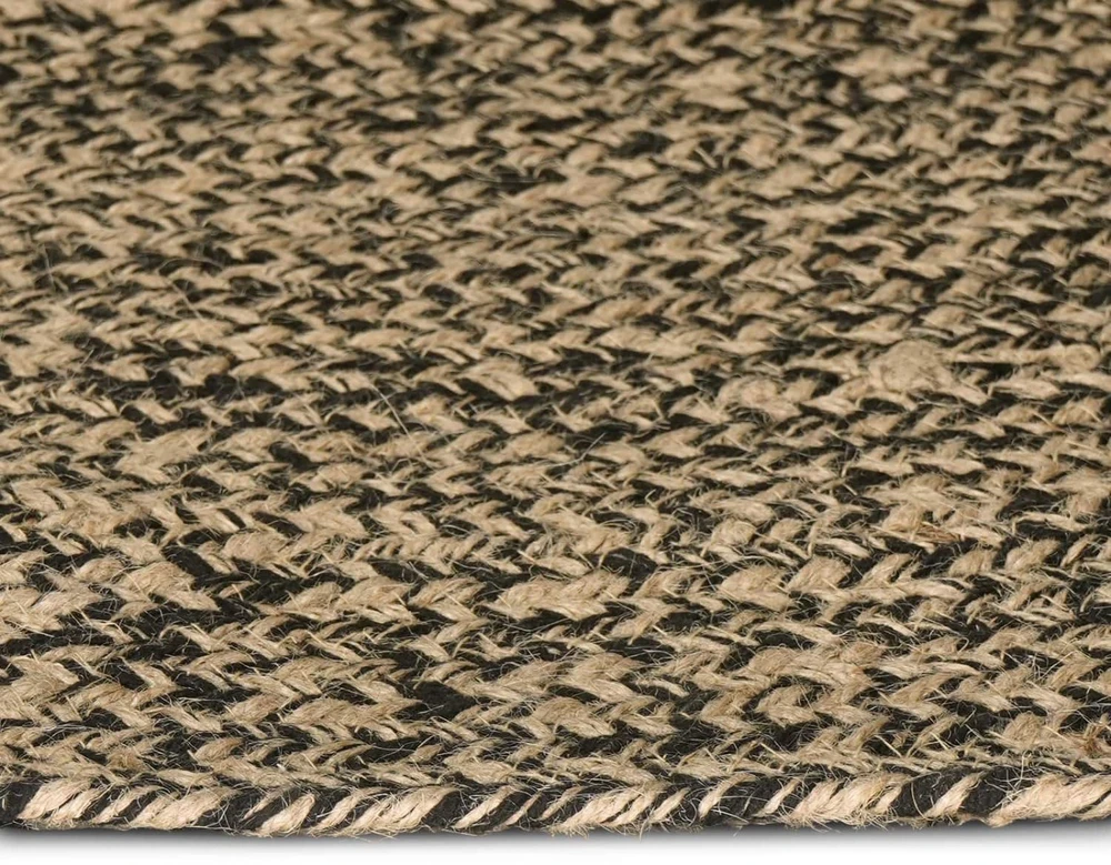 Kilimas Natūrali ir juoda 300 x 300 cm Džiutas