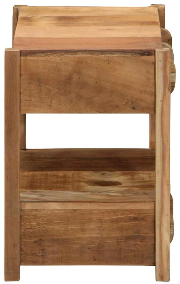 Žurnalinis staliukas Ruda 43 x 32 x 46 cm Kietas atkurtas medis
