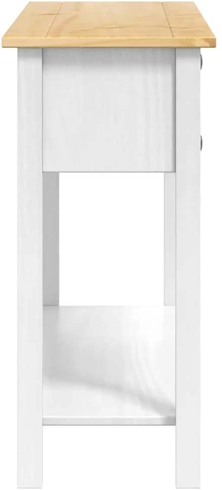 Žurnalinis staliukas su stalčių Corona Balta 114 x 34,5 x 73 cm