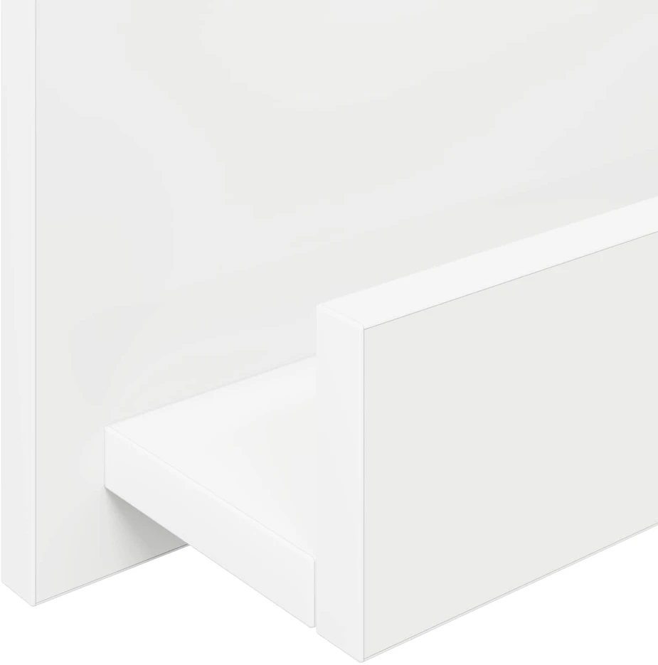 Žurnalų stovas Balta 43 x 11 x 102 cm Apdirbta mediena