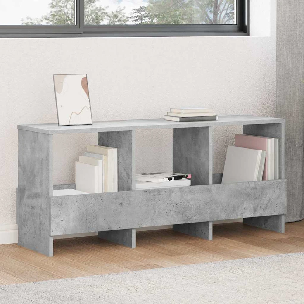 Žurnalų stovas Betono pilka 102 x 30 x 45 cm