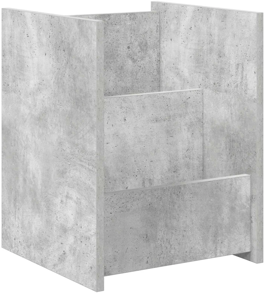 Žurnalų stovas Betono pilka 35 x 35 x 45 cm Apdirbta mediena