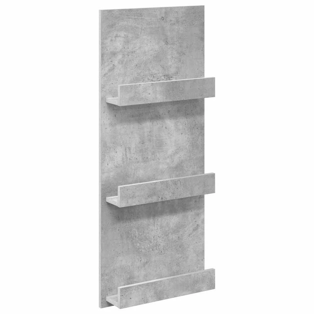 Žurnalų stovas Betono pilka 43 x 11 x 102 cm Apdirbta mediena
