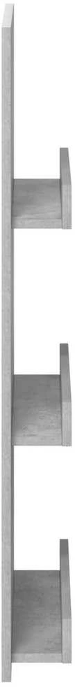Žurnalų stovas Betono pilka 43 x 11 x 102 cm Apdirbta mediena