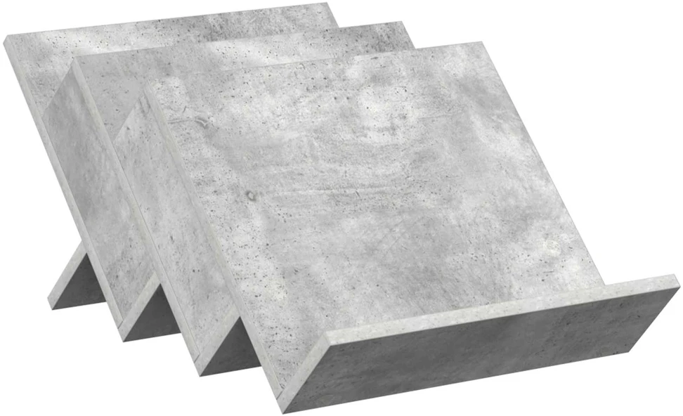Žurnalų stovas Betono pilka 53 x 40 x 28,5 cm Apdirbta mediena