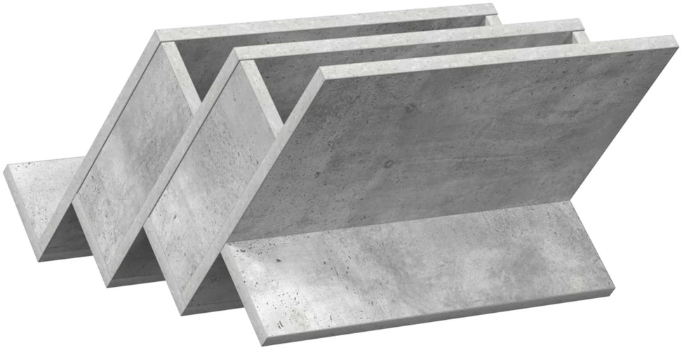 Žurnalų stovas Betono pilka 53 x 40 x 28,5 cm Apdirbta mediena