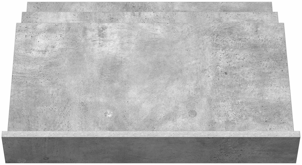 Žurnalų stovas Betono pilka 65 x 53 x 28,5 cm Apdirbta mediena